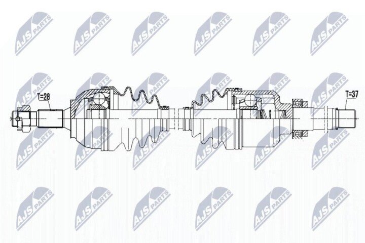 Піввісь NTY NPW-PE-041 (фото 1)