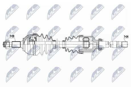 Піввісь NTY NPW-PE-045