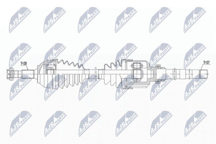 Піввісь NTY NPW-PE-053 (фото 1)