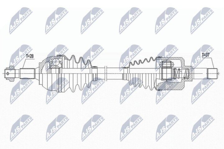 Піввісь NTY NPW-PE-057 (фото 1)