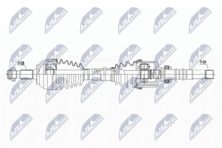 Полуось NTY NPW-PE-065 (фото 1)