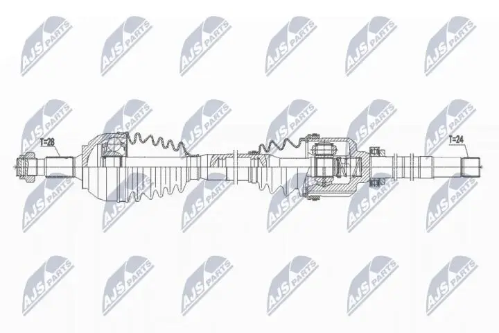 Полуось NTY NPW-PE-065 (фото 1)