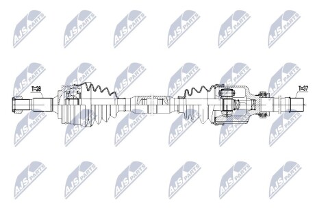 Полуось NTY NPW-PE-069 (фото 1)