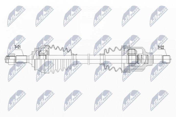 Полуось NTY NPW-PE-075 (фото 1)