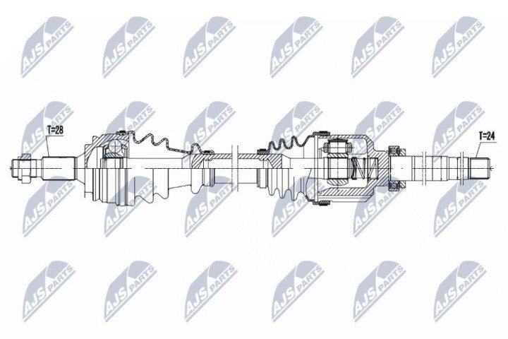 Піввісь NTY NPW-PE-079 (фото 1)