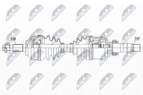 Автозапчасть NTY NPW-PE-091