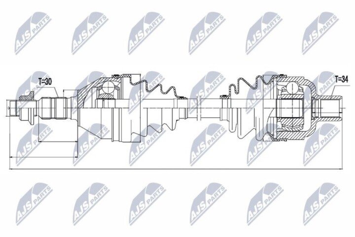 Полуось NTY NPW-PL-032 (фото 1)