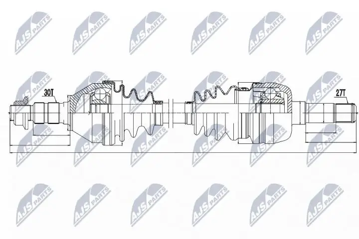 Полуось NTY NPW-PL-043 (фото 1)