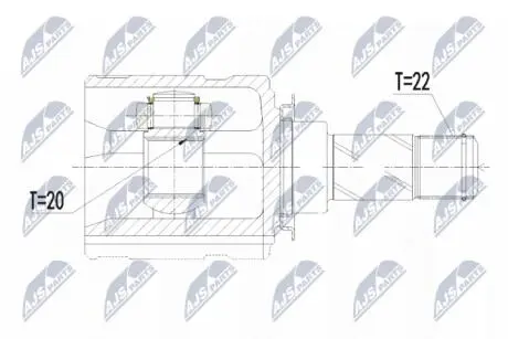 Шарнир равных угловых скоростей NTY NPW-PL-051