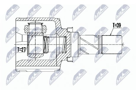 Шарнір рівних кутових швидкостей NTY NPW-PL-058