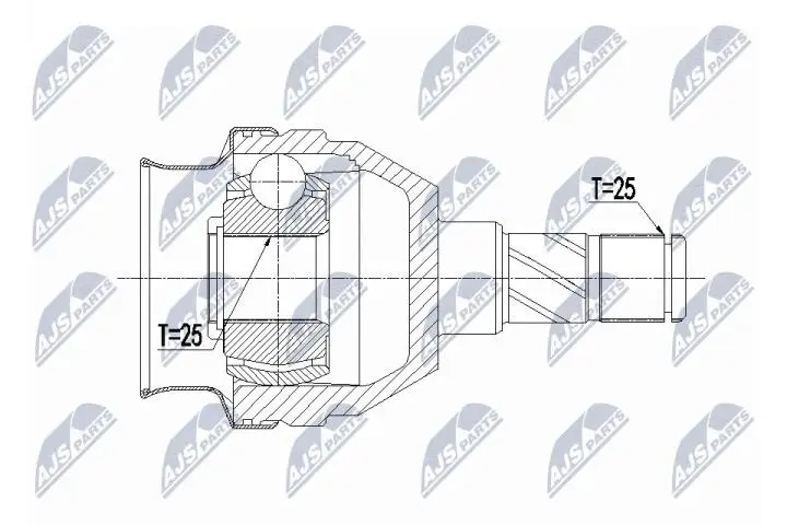 Фото 1 - ШАРНІР РІВНИХ КУТОВИХ ШВИДКОСТЕЙ | OPEL ASTRA J 1.4T 09- /Л/П/, ASTRA J 1.7CDTI 09- /ПРАВ/ NTY NPW-PL-066 ШАРНІР РІВНИХ КУТОВИХ ШВИДКОСТЕЙ | OPEL ASTRA J 1.4T 09- /Л/П/, ASTRA J 1.7CDTI 09- /ПРАВ/ NTY NPW-PL-066 (фото 1)
