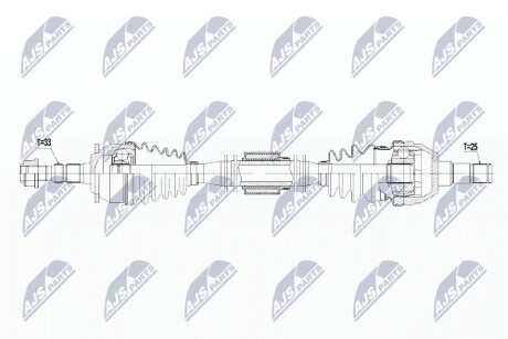 Полуось NTY NPW-PL-067 (фото 1)