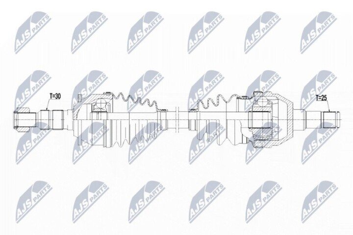 Полуось NTY NPW-PL-075 (фото 1)