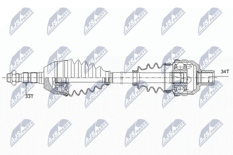 Полуось NTY NPW-PL-089 (фото 1)