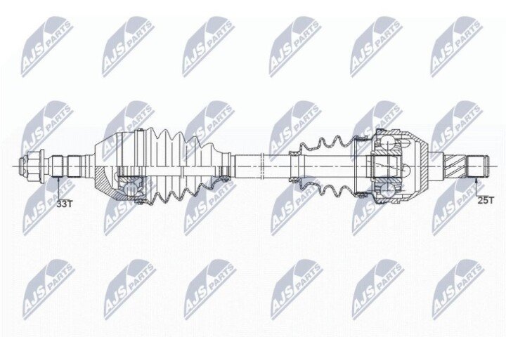 Піввісь NTY NPW-PL-091 (фото 1)