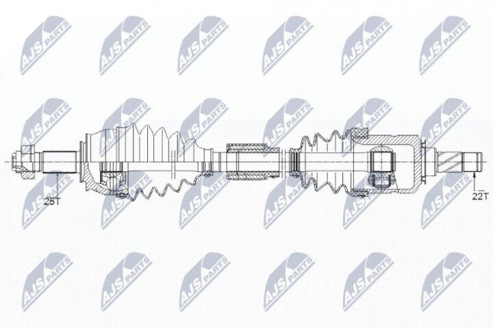 Піввісь NTY NPW-PL-095 (фото 1)