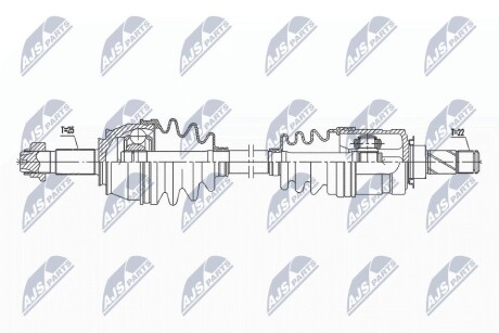 Полуось NTY NPW-PL-097