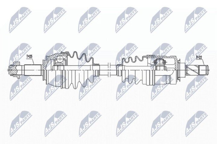 Піввісь NTY NPW-PL-097 (фото 1)