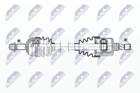 Полуось NTY NPW-PL-133