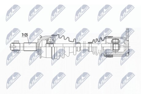 Полуось NTY NPW-PL-137