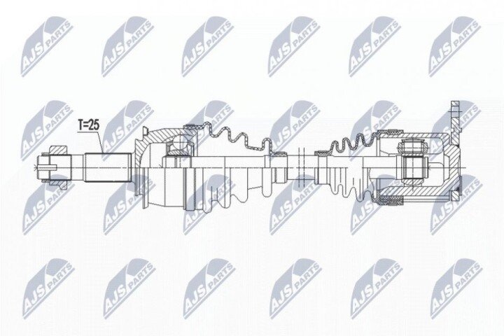 Полуось NTY NPW-PL-137 (фото 1)