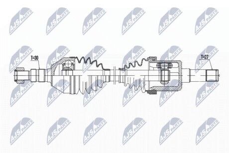 Полуось NTY NPW-PL-143 (фото 1)