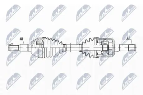 ПІВВІСЬ | OPEL ANTARA 06-, CHEVROLET CAPTIVA 06- /ЛІВ,MTM/ NTY NPW-PL-145
