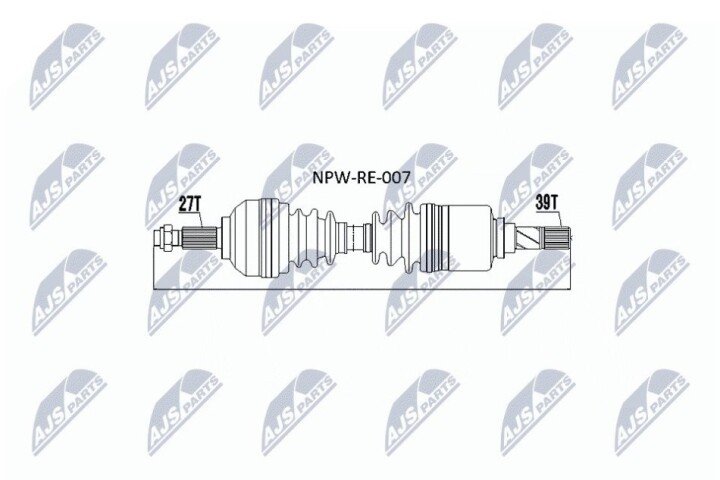 Піввісь NTY NPW-RE-007 (фото 1)