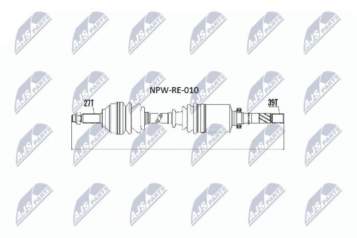 Полуось NTY NPW-RE-010 (фото 1)