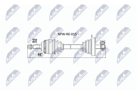 Піввісь NTY NPW-RE-015 (фото 1)