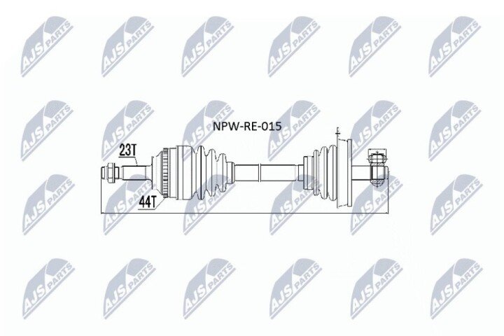 Полуось NTY NPW-RE-015 (фото 1)