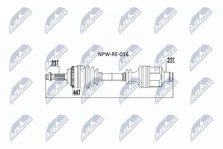 Піввісь NTY NPW-RE-016 (фото 1)