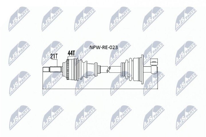 Піввісь NTY NPW-RE-023 (фото 1)