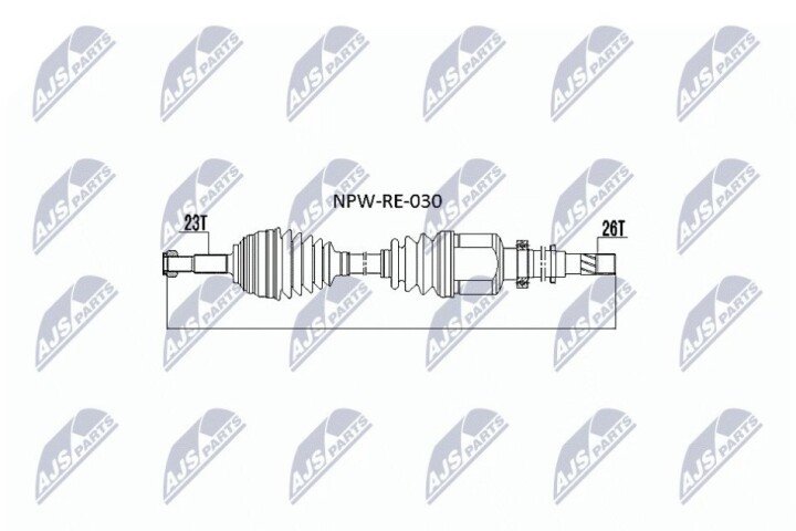 Піввісь NTY NPW-RE-030 (фото 1)