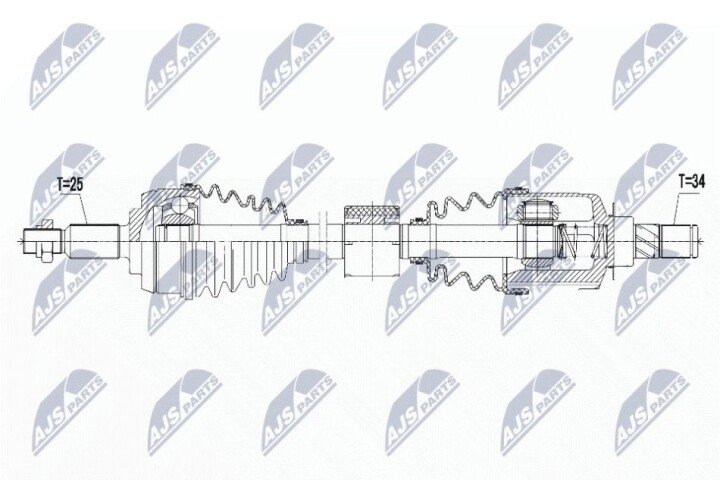 Полуось NTY NPW-RE-061 (фото 1)