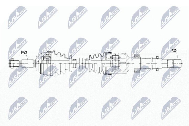 Полуось NTY NPW-RE-067 (фото 1)