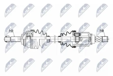Полуось NTY NPW-RE-069