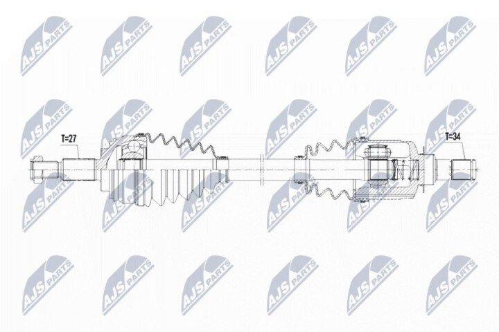 Полуось NTY NPW-RE-081 (фото 1)