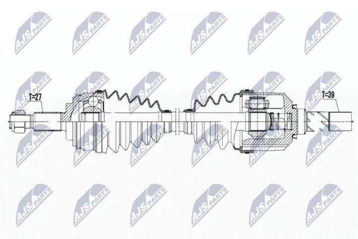 Полуось NTY NPW-RE-083 (фото 1)