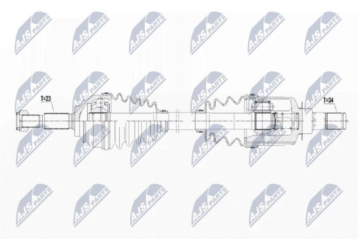 Полуось NTY NPW-RE-097 (фото 1)