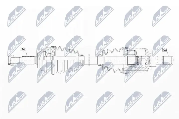 Полуось NTY NPW-RE-097 (фото 1)
