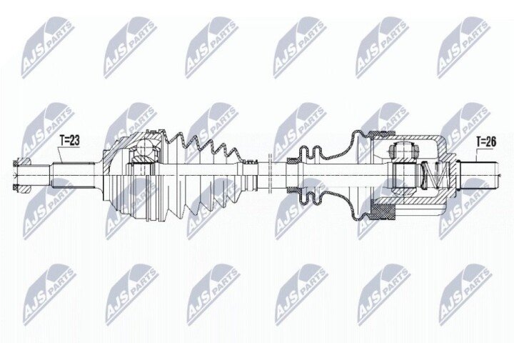 Піввісь NTY NPW-RE-105 (фото 1)