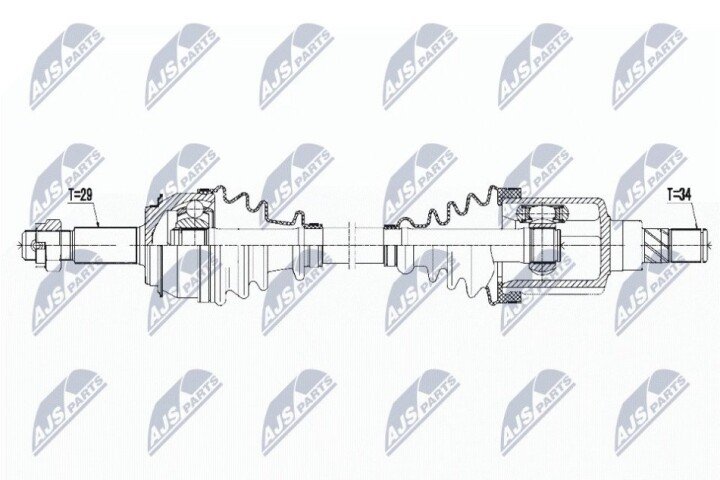 Полуось NTY NPW-RE-124 (фото 1)