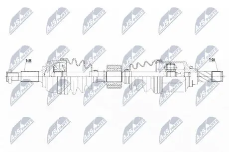 Полуось NTY NPW-RE-134