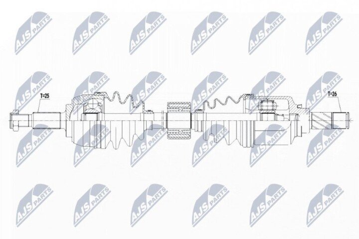 Полуось NTY NPW-RE-134 (фото 1)