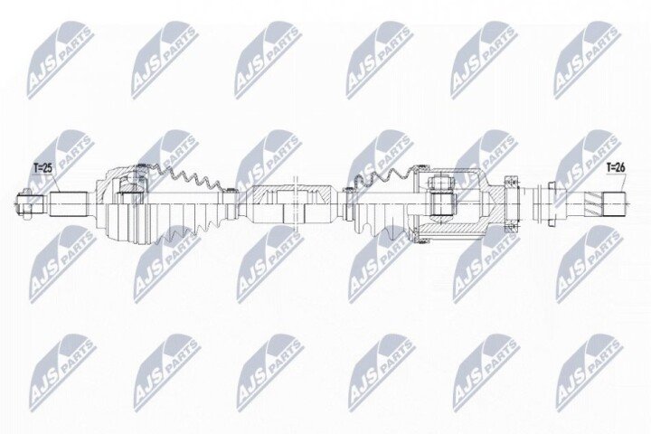 Полуось NTY NPW-RE-140 (фото 1)