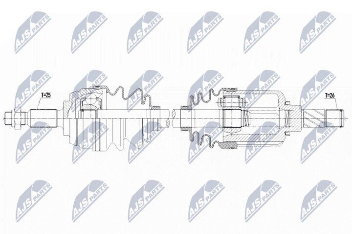 Полуось NTY NPW-RE-146 (фото 1)