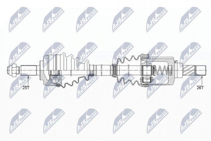 Полуось NTY NPW-RE-147 (фото 1)