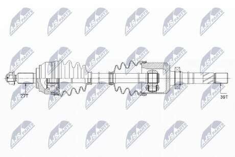 Піввісь NTY NPW-RE-150