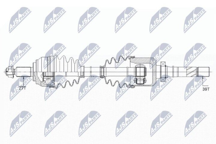 Полуось NTY NPW-RE-150 (фото 1)